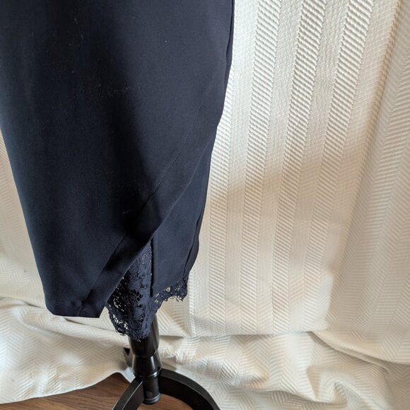 Lock & Key Navy Blue Sleeveless Dress Size M (NWOT) Lace Bodycon Wedding Guest - Picture 7 of 9